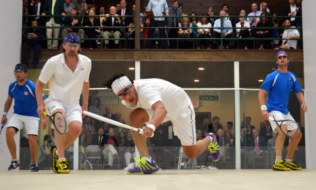 l-r: Viktor Berg, Ben Gould, Manek Mathur, Damien Mudge at the 2016 Tavern Club Invitational